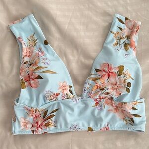 Floral V-Neck Bralette